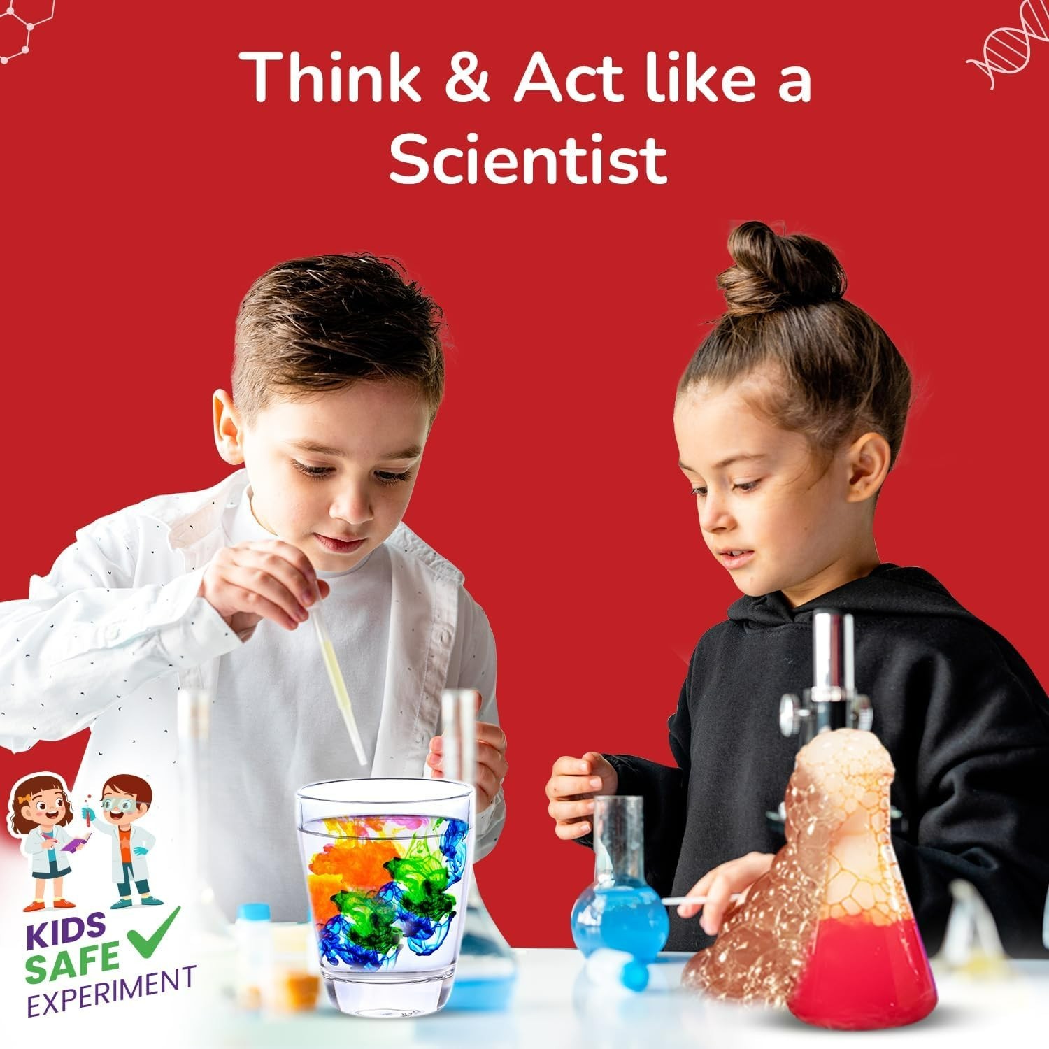 My First Science Experiment Kit for Kids Ages 6, 7, 8, 9, 10, 11, 12  | 50+ E...