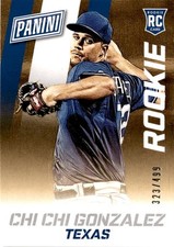 2015 Panini The National #50 Chi Chi Gonzalez #/499 Texas Rangers