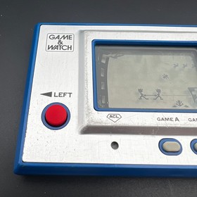 1980 Nintendo Game & Watch FIRE RC-04 Silver Original First Edition USED Works