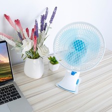 3 in 1 Clip On Fan Quiet 2 Speed Auto Oscillation For Baby Stroller Desk
