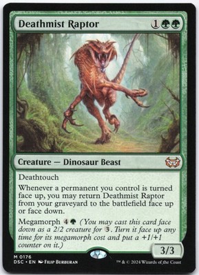 Deathmist Raptor Normal M Commander: Duskmourn: House of Horror 176 NM