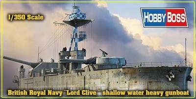 1/350 Hobby Boss British Royal Navy Lord Clive shallow water heavy gunboat Plast