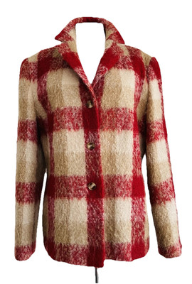 Basler Damen Blazer Jackett Damensakko Gr.40 Mehrfarbig Mohair/Wolle