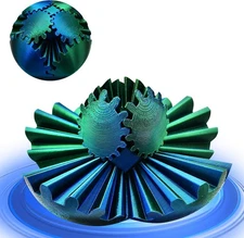 3D Printed Gear Ball,Funny Spin Ball Cube Fidget Toy,Activity Gear Sphere Fidget