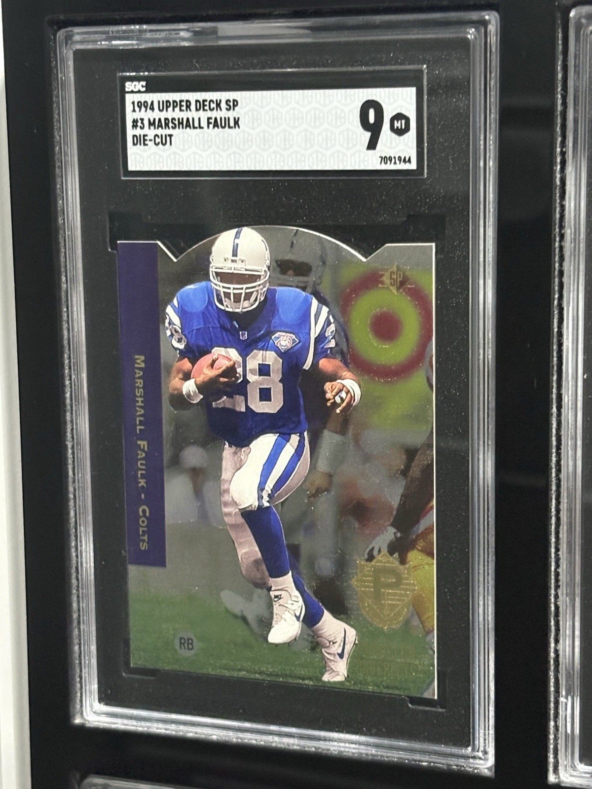 1994 Upper Deck SP #3 Marshall Faulk DIE-CUT SGC 9 MINT RC