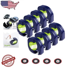 DYMO LetraTag Refills 8pk White Paper 12mm x 4m -  Quality, Strong Adhesive, ...