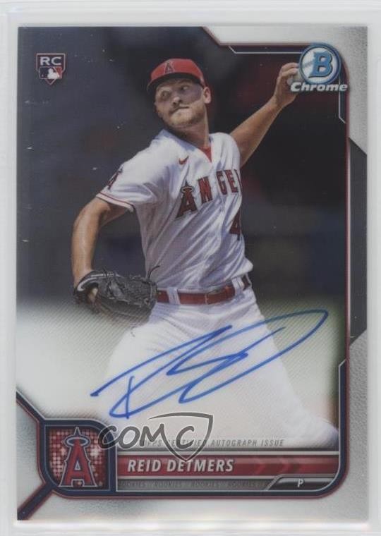 2022 Bowman Chrome Rookie Auto Reid Detmers #CRA-RD Auto RC 7c5
