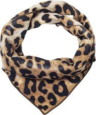 Leopard Print Hair Scarfs Cheetah Bandana Animal Neck Neckerchief for Women 23.6