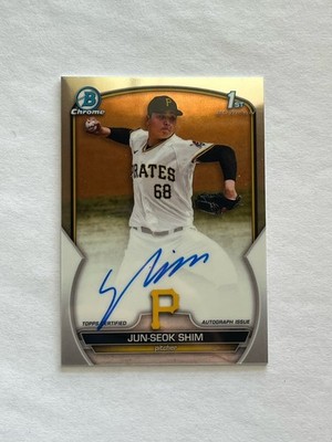 2023 Bowman Chrome - Prospect Autographs Jun-Seok Shim #CPA-JSH (AU, RC)