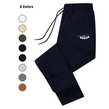 Men's Printed Autumn Fitness Spring Loose Fit Solid Color Jogging Trousers Stree