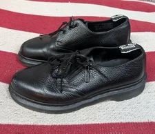 Dr. Martens 1461 Women's Zip Low Black Leather Oxford Shoes Size UK 7 US 9 EU 41