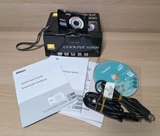 Nikon Coolpix S2500 12.0MP Digital Camera Black Charger Sd Card | New Condition 