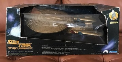 Star Trek TNG USS Enterprise D Gold 7th Anniv. Collectors Edition NEW Playmates