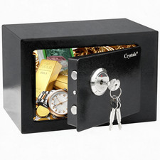 8.5L Safe Box Steel Heavy Duty Fireproof Security Wall Mount Lock Valuables Box