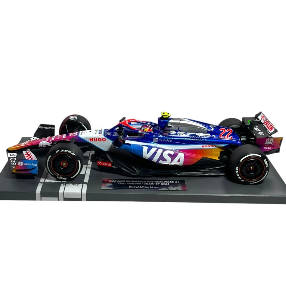 Modellino F1 Minichamps 1/18 Visa Cash App RB VCARB 01 Yuki Tsunoda #22 Miami... - Immagine 3 di 4