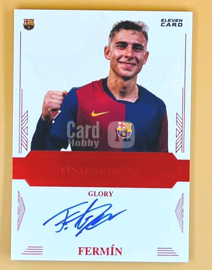 2024-25 Elevencard Fc barcelona team set Fermin Lopez Auto /30 a final moment