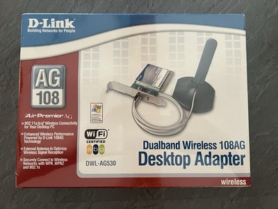 D Link Dualband Wireless 108AG Desktop Adapter DWL-AG530