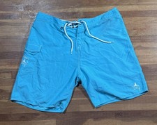 Guy Harvey Swim Trunks Fishing Shorts Drawstring Aqua Marlin