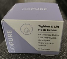 GoPure Tighten Lift Neck Cream 1.7 Oz Anti Aging Firming New Skincare Unopened