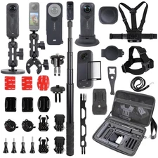 Accessories Kit for insta360 X5,Included Carrying Case with Belt,2 Pcs Metal ...