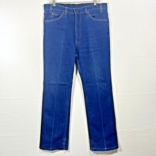 Levi's 517 Jeans Mens 36/30 Dark Wash Blank Tab USA