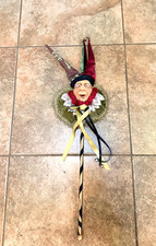 RARE Retired Katherine's Collection W. Kleski Jester On Stick Wand