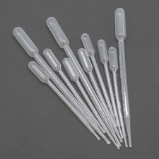 1ml 3ml 5ml Clear Plastic Pipette Dropper Graduated Liquid Transfer Oils Perfume