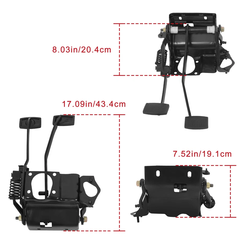 Pedal de embrague de freno Bronco para F250 F350 1992-1997 y para Ford F150 1992-1996 Foto 2 de 4