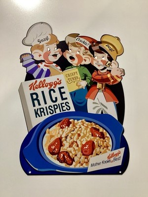 Kellogg''s Rice Crispies Laser Cut Metal Sign 17  X 12 