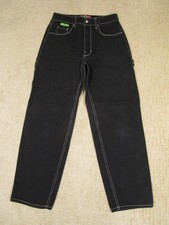 Empyre Jeans Women 8 Black Straight Baggy Skater Carpenter Tori Pants Hip Hop