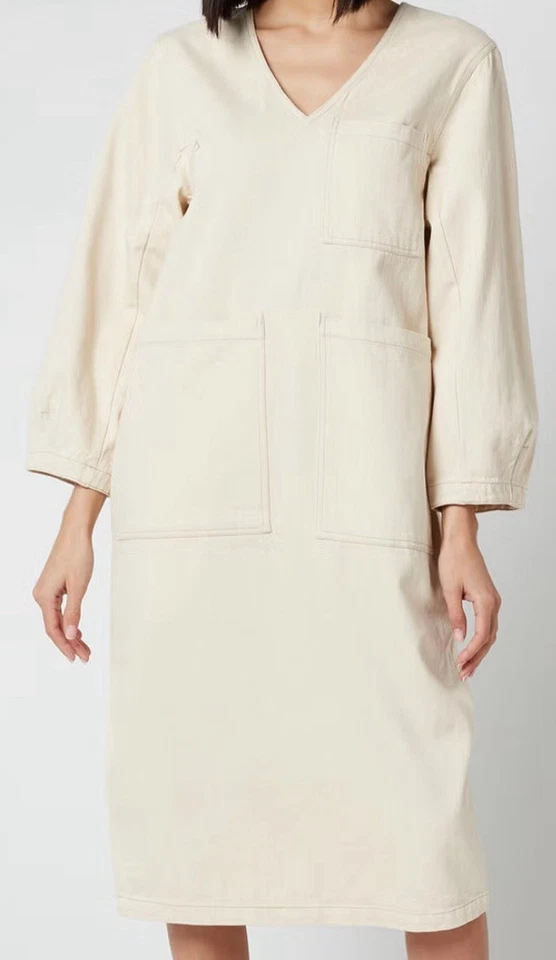 Vestido LF Markey Beige Denim Merlon 12 nuevo con etiquetas Foto 2 de 4