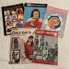 *Vintage Knitting Books Lot Of 5 Books