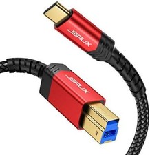 10ft USB 3.0 Type B to USB-C braided cable