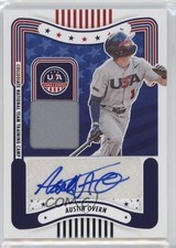 2024 Panini Stars and Stripes Materials Signatures Austin Overn #SM-AO Auto 09an