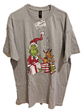 How The Grinch Stole Christmas Men's Gray - T-Shirt - Size XL- New
