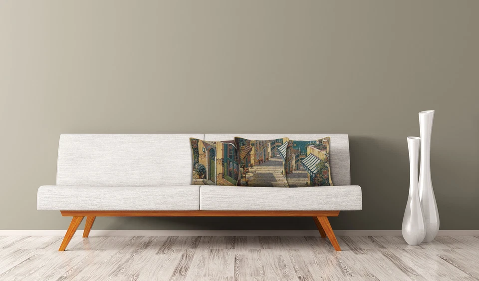 Belgian Tapestry Pillow Covers: Bellagio Village Collection New Arrival - Image 2 of 4