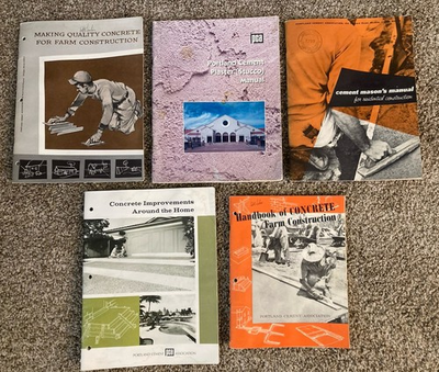 #ad Portland Cement Association PCA Manual Lot of 5 Concrete Construction amp; Farm $32.98