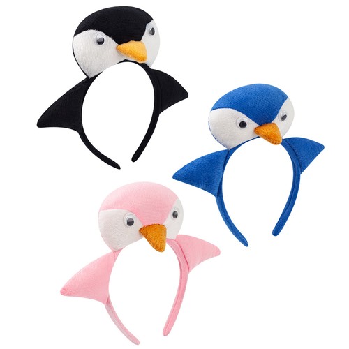 Adults Kids Hair Accessory Masquerade Headwear Durable Penguin Shaped Headband - Picture 3 of 22