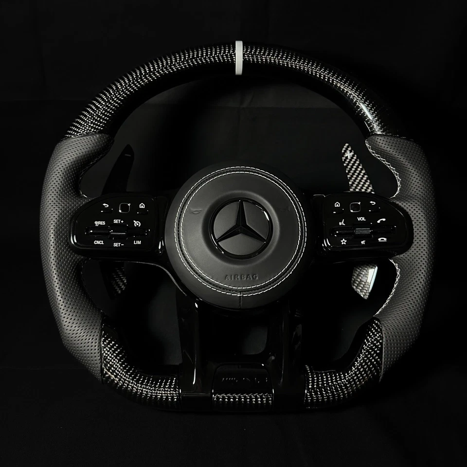 Mercedes AMG Carbon Lenkrad NEU - weiße Akzente - ohne Codieren - Bild 2 von 4