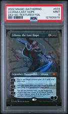 2022 MTG DOUBLE MASTERS 2022 SC-TEXTURED FOIL #573 LILIANA, THE LAST HOPE PSA 9