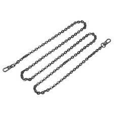 47"x0.24" Purse Chain Strap, Purse Handle Shoulder Replacement Strap Black 