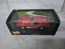 1969 Corvette Stingray 1:18 HOT WHEELS Die Cast MIB NEW Chevrolet Red