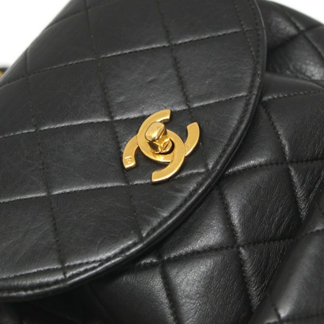 Auth CHANEL Matelass backpack double Coco lambski… - image 6