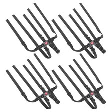 4Pcs Durable Baby High Chair Straps 5 Point Safety Harness Adjustable Black