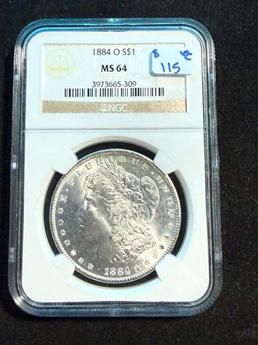 1884 O MORGAN DOLLAR NGC MS 64 309