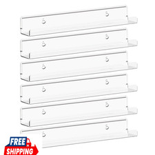 Acrylic Floating Shelves for Vinyl Records 12 Inch Clear 6 Pack