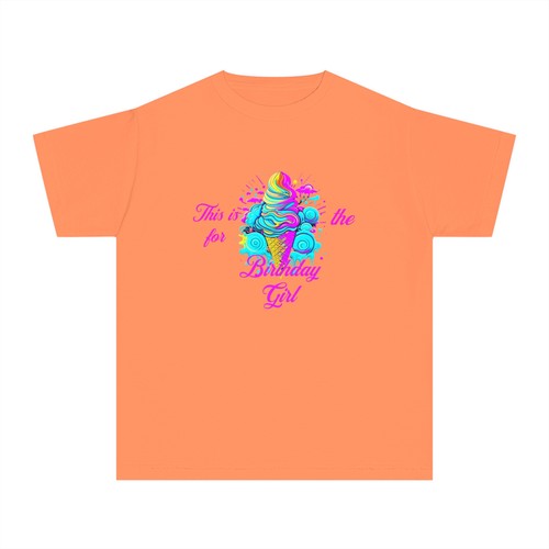 Colorful Birthday Girl Youth Tee – Fun Graphic Shirt for Kids' Party & Gifts - Picture 19 of 36