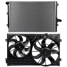 Radiator Cooling Fan Kit For 2010-2013 Volkswagen Golf 2006-2010&2012 VW Jetta