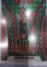 2024-25 Panini Mosaic - Elevate Zaccharie Risacher #8 Green Mosaic Prizm (RC)