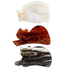 Cat Hair Clips For Women Girls Cute Animal Claw Kitty Accessories Lover Gift